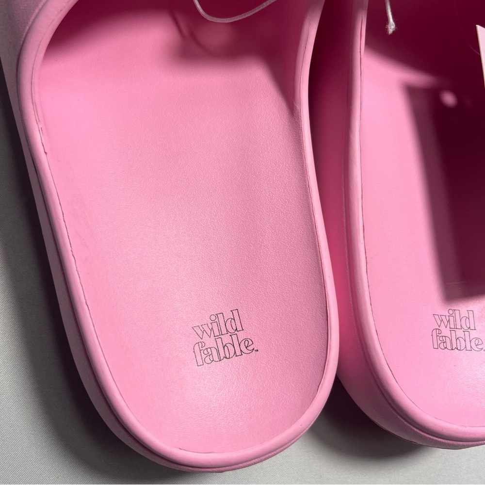 Wild Fable Women's Robbie Slide Sandals pink - Size 9 - NWT - Picture 2 of 5